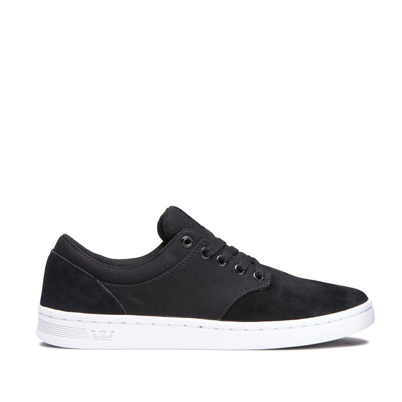 Zapatillas Bajas Supra Argentina Hombre - CHINO COURT Negras (QPBEA-2475)